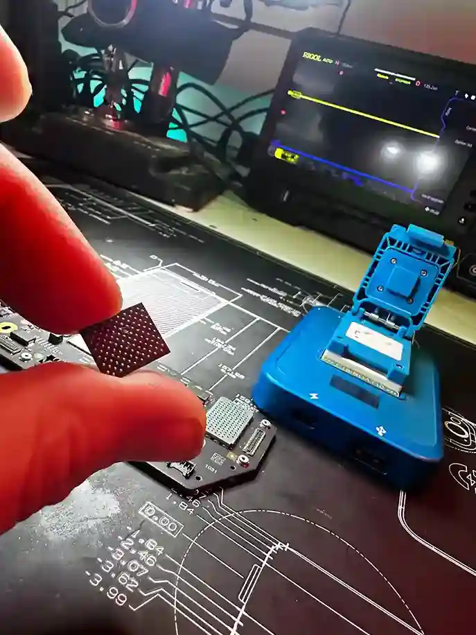 Reparo de componente em placa-mãe