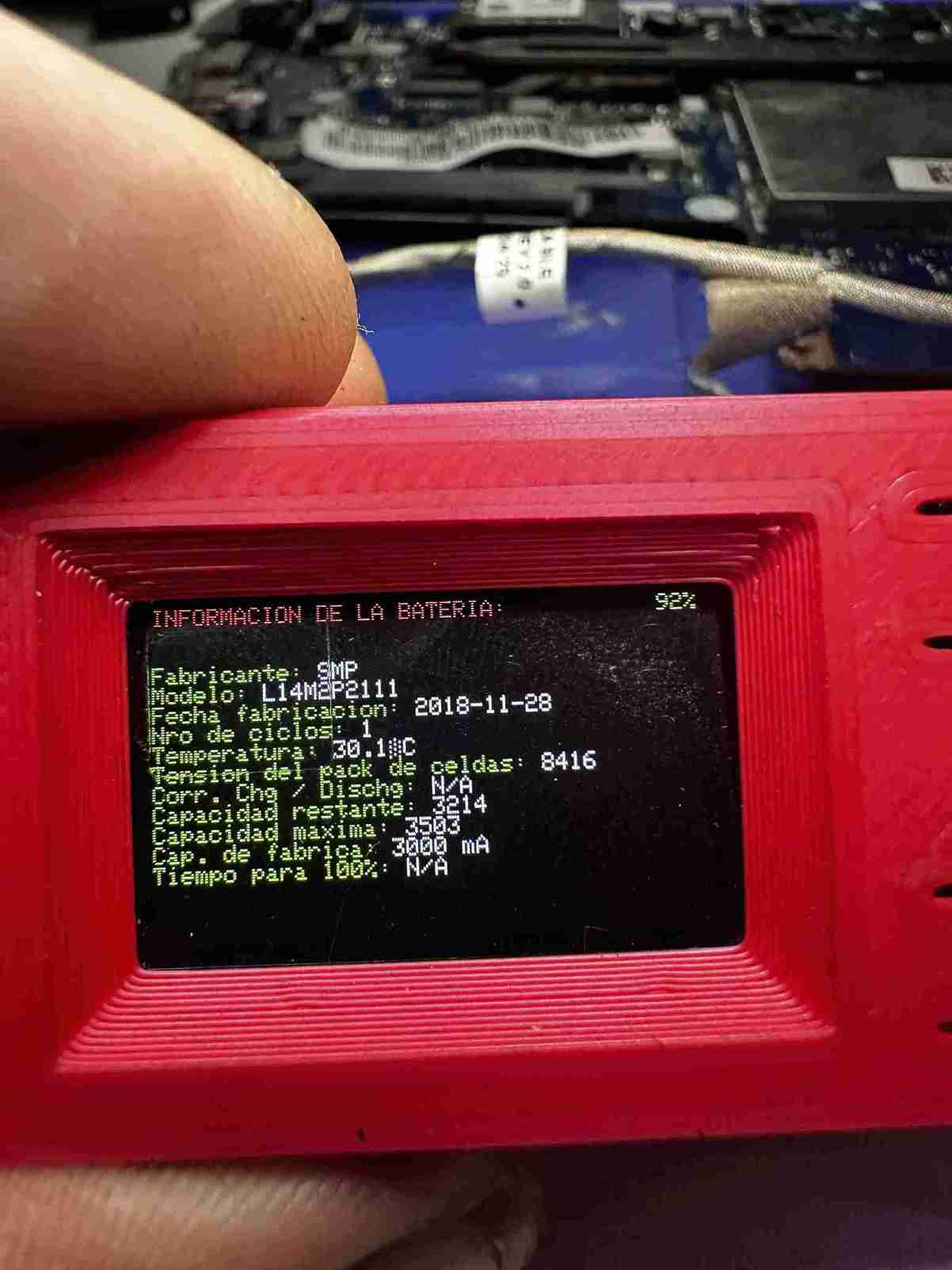 Testador de bateria desenvolvido pela InfoSquad